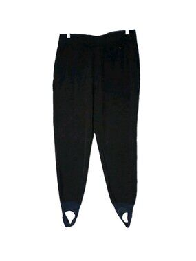 Schoeller Switzerland Softshell Snow Ski Stirrup Pants Black 34x26 Winter Sports